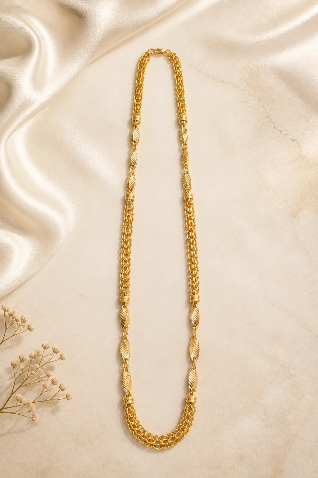 Elegant 22K Gold Chain for Gentlemen view 1