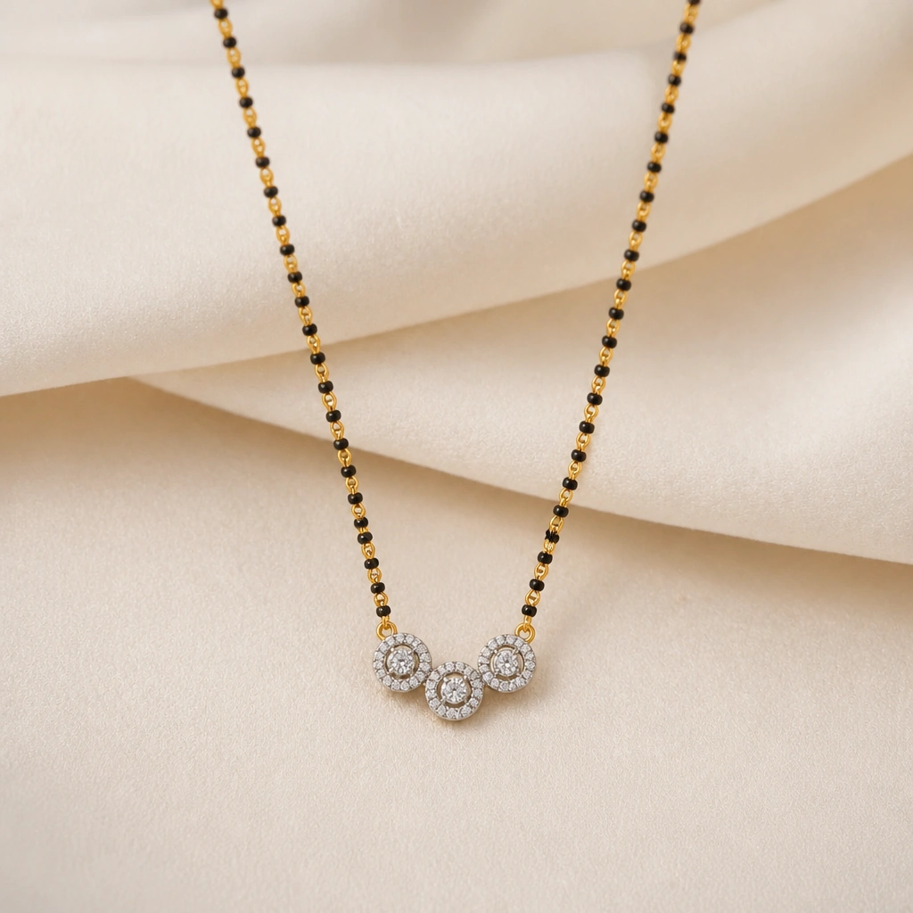 Elegant Triple-Circle Mangalsutra