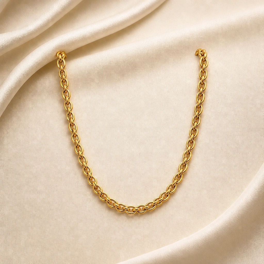 22K Gold Chain with Timeless Design
