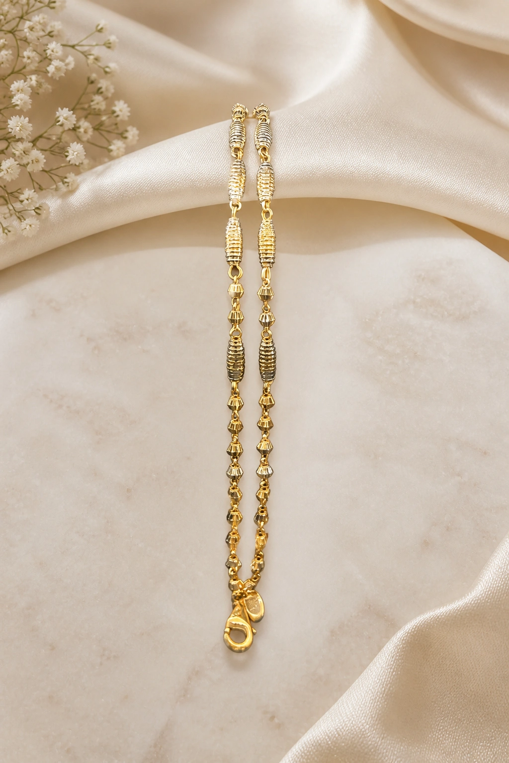 fancy rose gold ladies bracelet view 1
