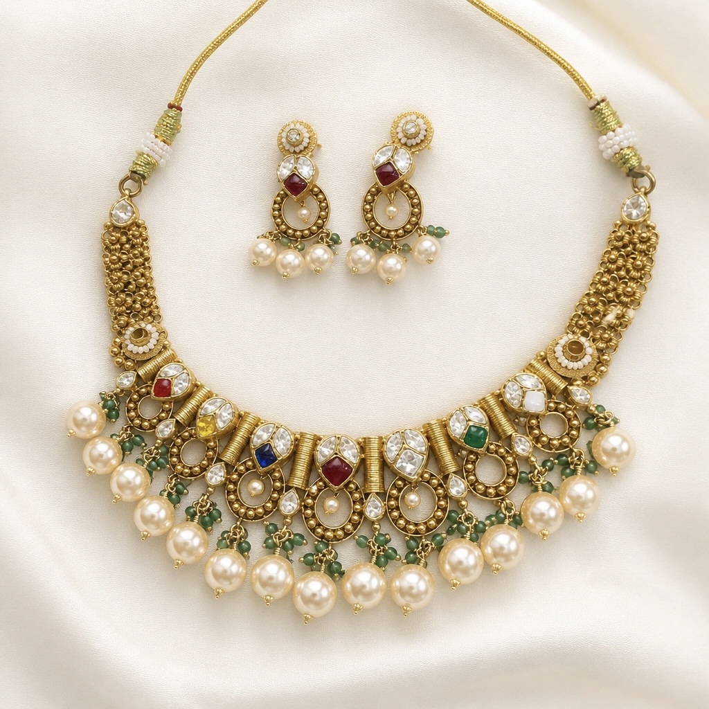 gold antique necklace