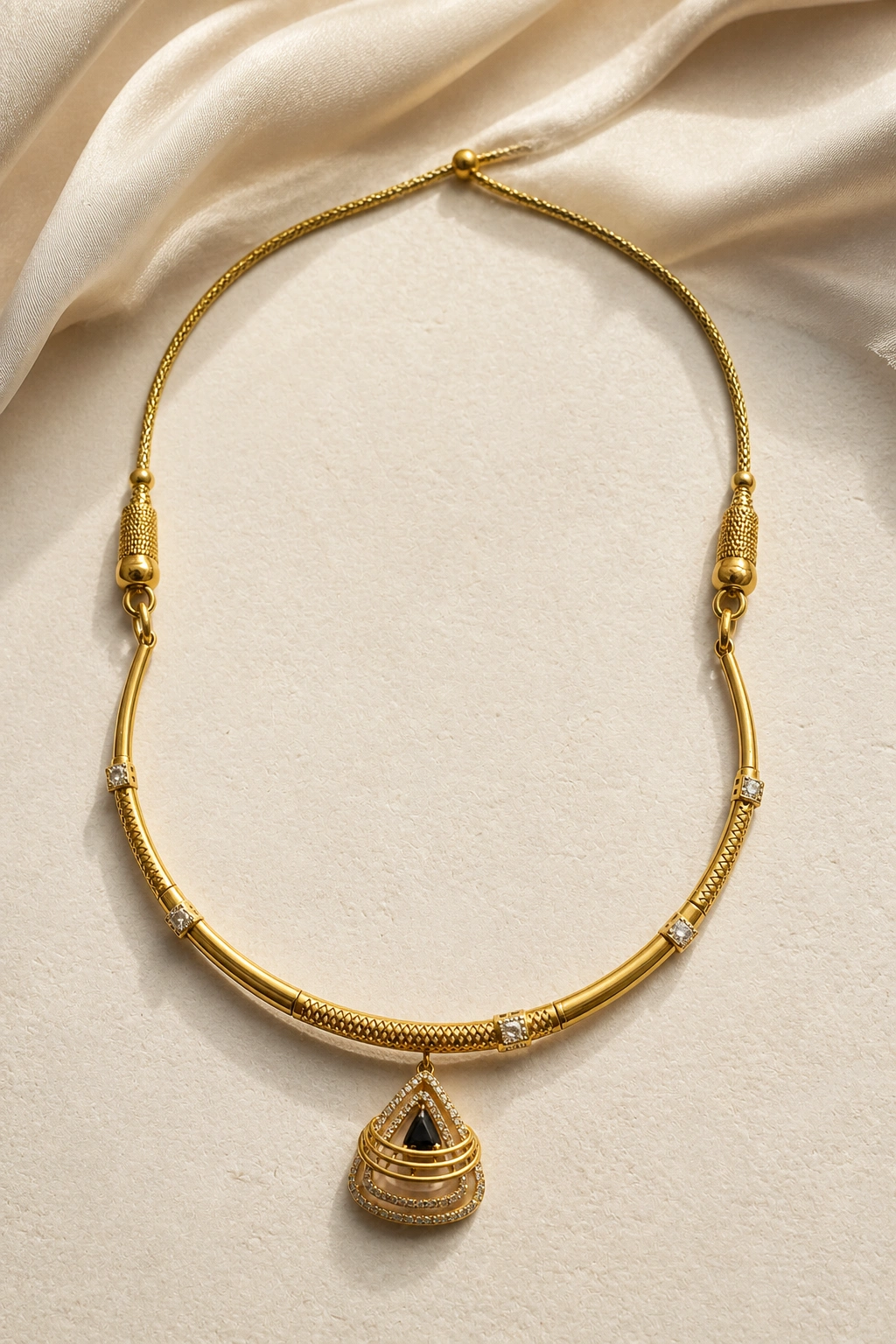 Intricate 18K Gold Fancy Necklace